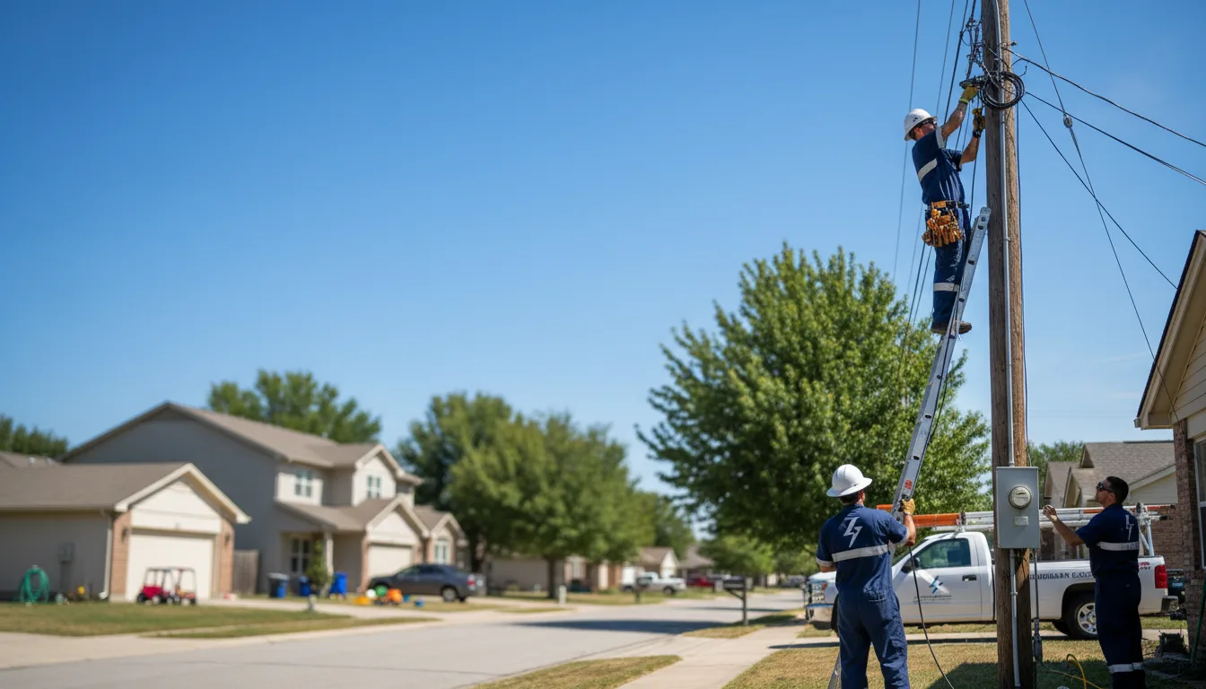 Residential electrician providing installation services in Mansfield Center, CT